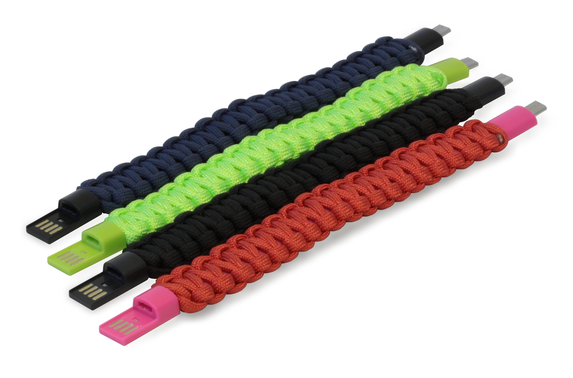 Bracciale Paracord con Micro USB Nero MANHATTAN - immagine 3
