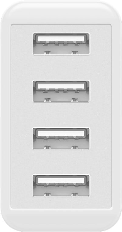 Caricatore da Muro USB a 4 vie 30W Bianco GOOBAY - immagine 3