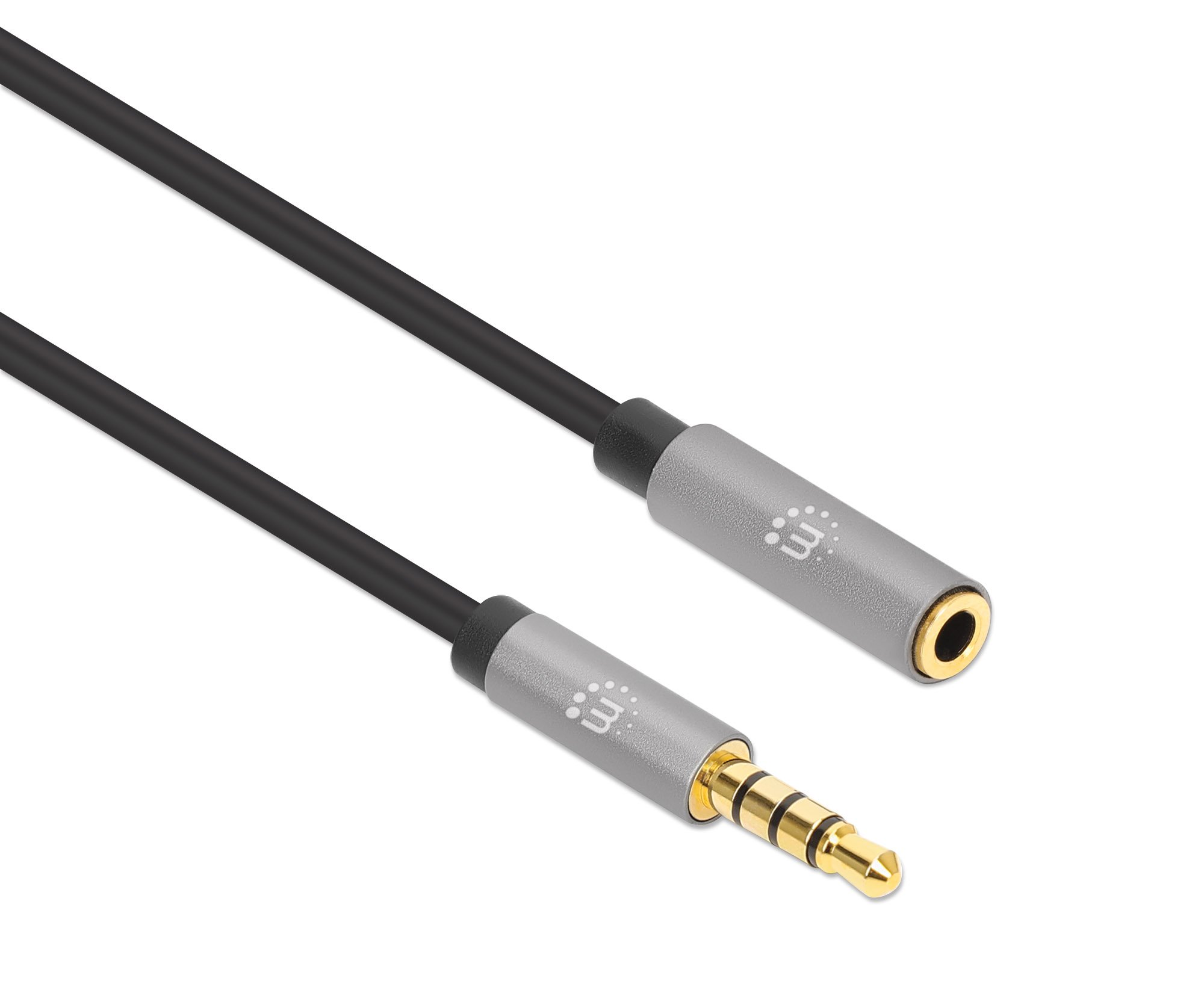 Cavo Audio Stereo AUX 3.5mm Alta Qualità M/F 2m MANHATTAN - immagine 3
