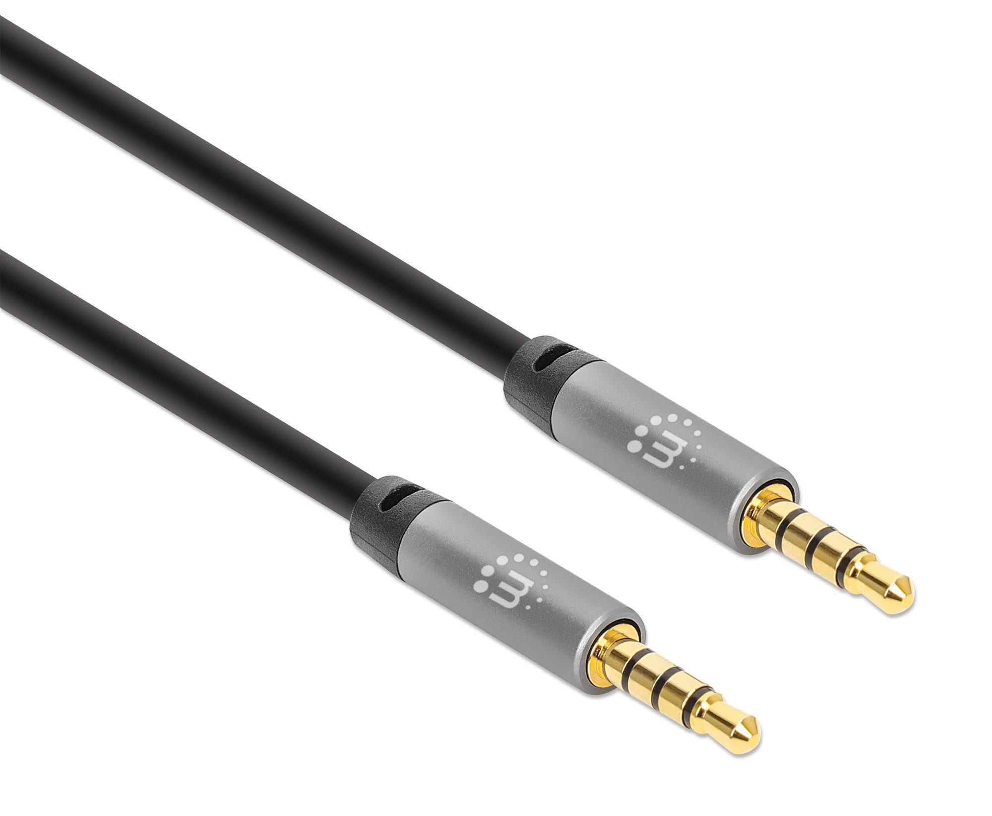 Cavo Audio Stereo AUX 3.5mm Alta Qualità M/M 5m MANHATTAN - immagine 3