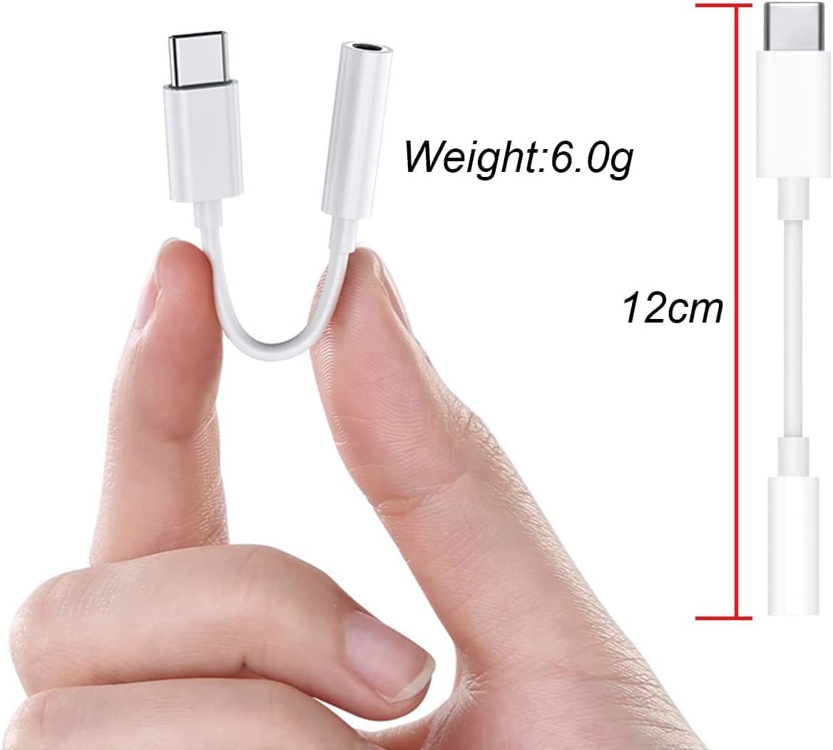 Cavo da USB-C™ Maschio a Audio 3.5 mm Femmina 12 cm Bianco SBOX - immagine 3