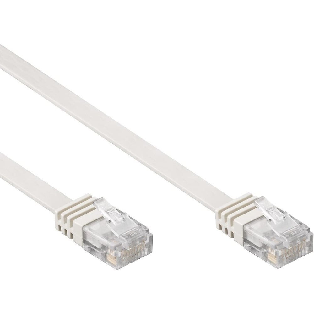 Cavo di Rete Patch Piatto in CCA Cat.5E Bianco UTP 5m TECHLY PROFESSIONAL - immagine 2