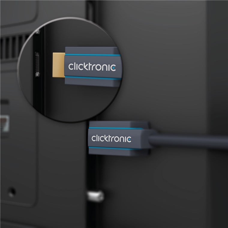 Cavo HDMI Ultra High Speed A/A M/M Alta Qualit&agrave; eARC 2m CLICKTRONIC - immagine 3