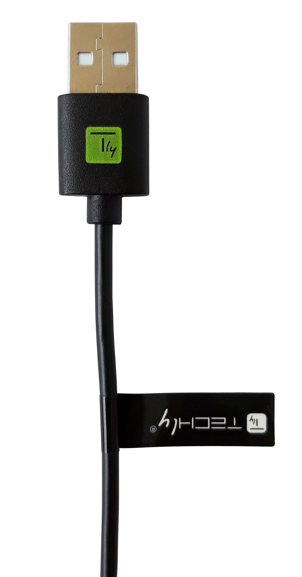 Cavo USB A Maschio 2.0 / USB-C™ Maschio 0,1m Nero TECHLY - immagine 3