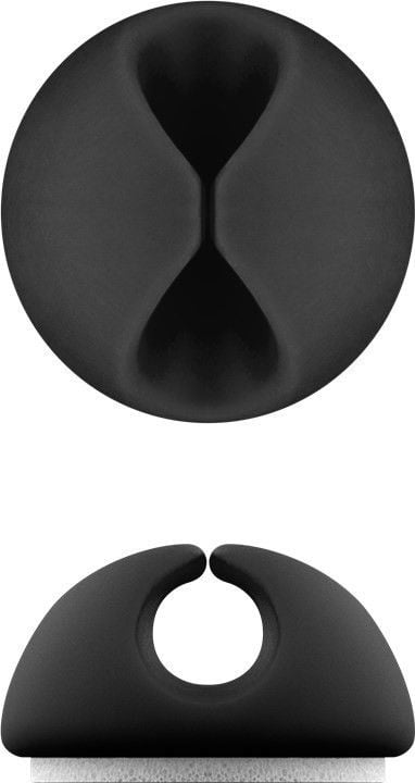 Clip Fermacavo Set da 5 pz Varie Misure Nero GOOBAY - immagine 3