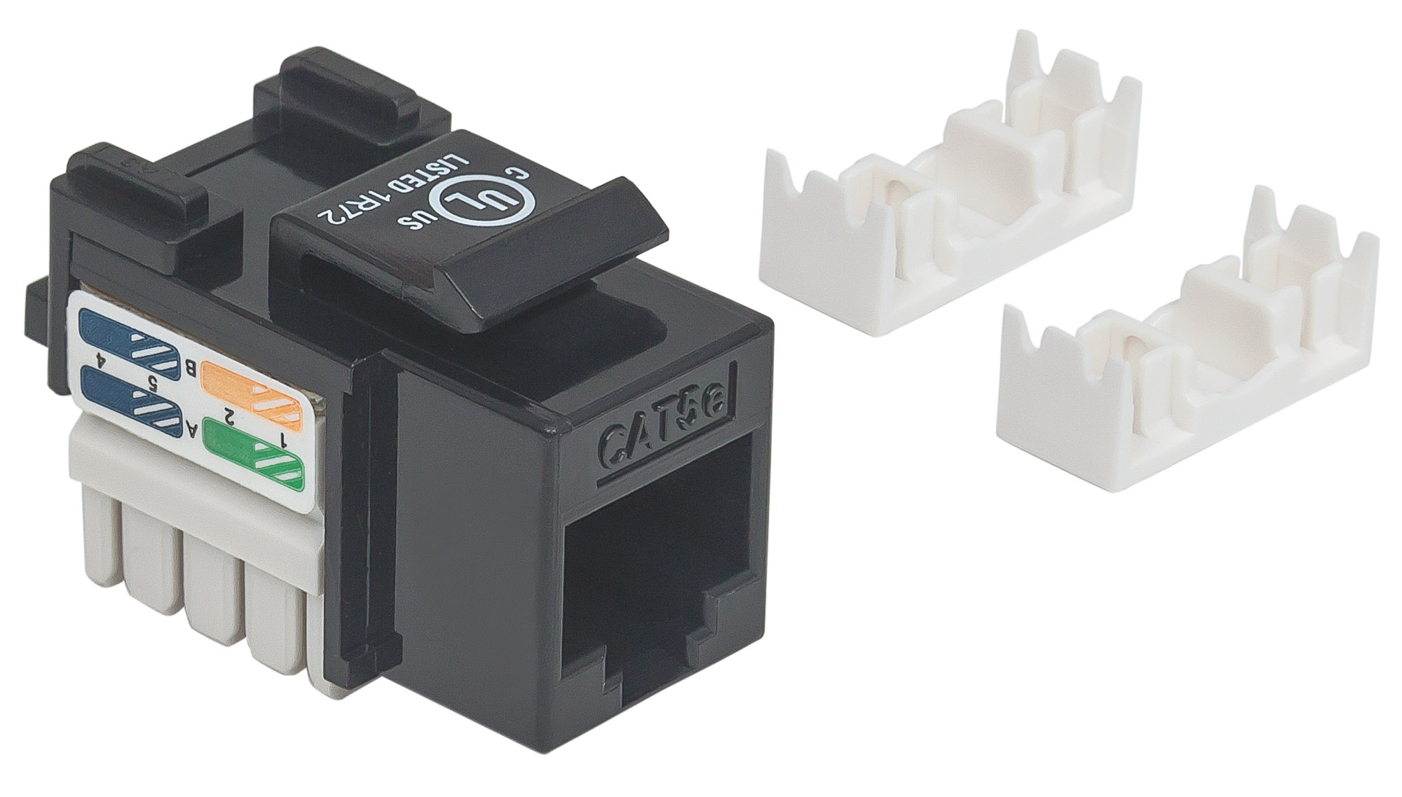 Frutto Keystone RJ45 Cat.5E UTP IDC 90° Nero TECHLY PROFESSIONAL - immagine 2