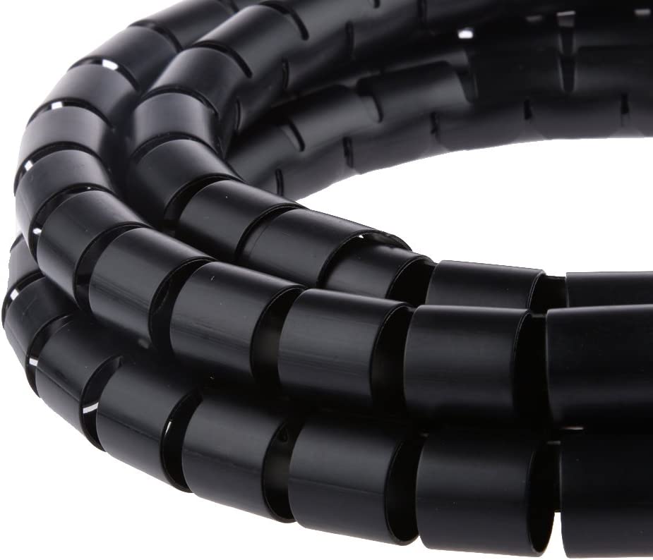 Guaina Raccoglicavi Diametro 25mm a Spirale 20m Nero TECHLY - immagine 3