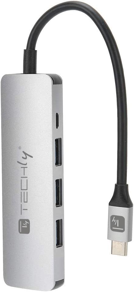 Hub USB-C™ SuperSpeed 3 Porte USB3.0 con HDMI 4K e PD TECHLY - immagine 3