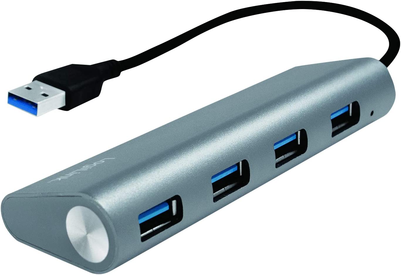 Hub USB 3.0 SuperSpeed 4 porte Alluminio Silver LOGILINK - immagine 3