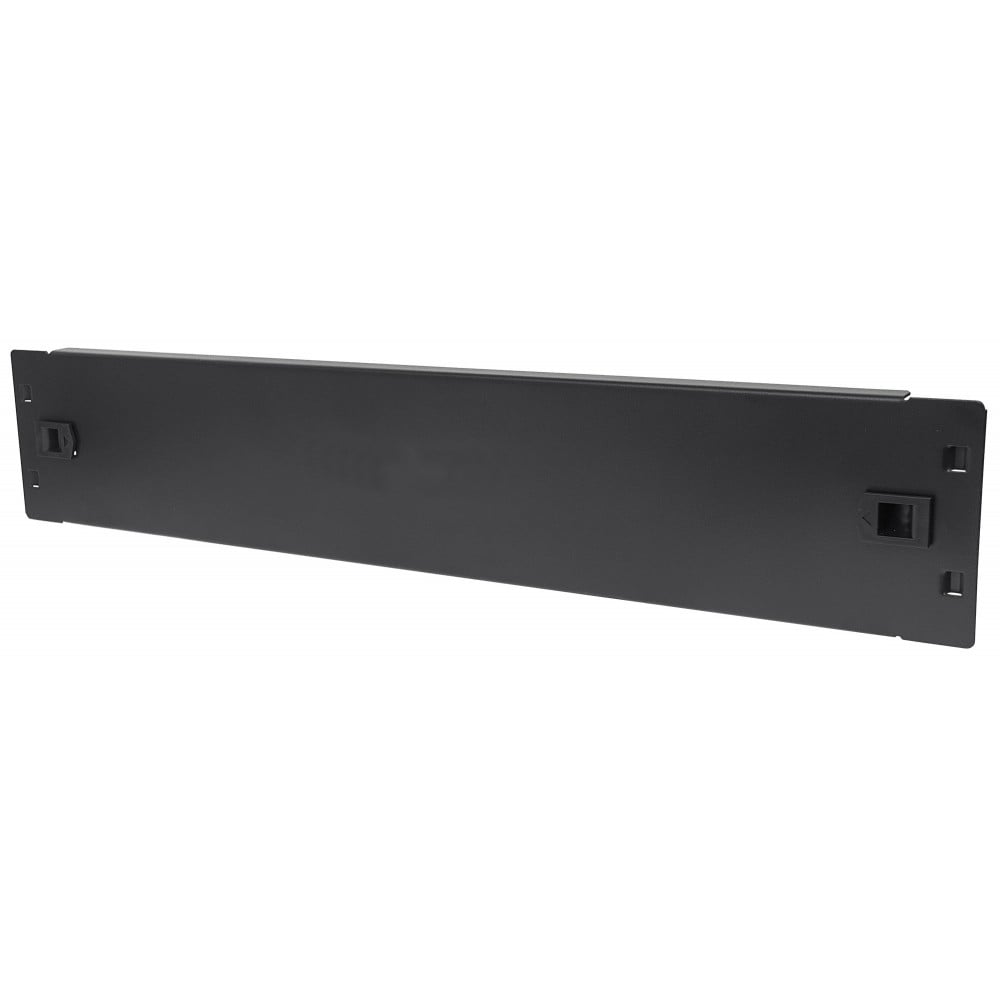 Pannello Cieco Toolless a Clip per Armadi Rack 19'' 2U Nero TECHLY PROFESSIONAL - immagine 3