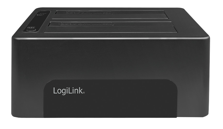 Docking Station USB3.0 Doppio Slot HDD/SSD SATA da 2.5''/3.5'' Nero LOGILINK - immagine 2