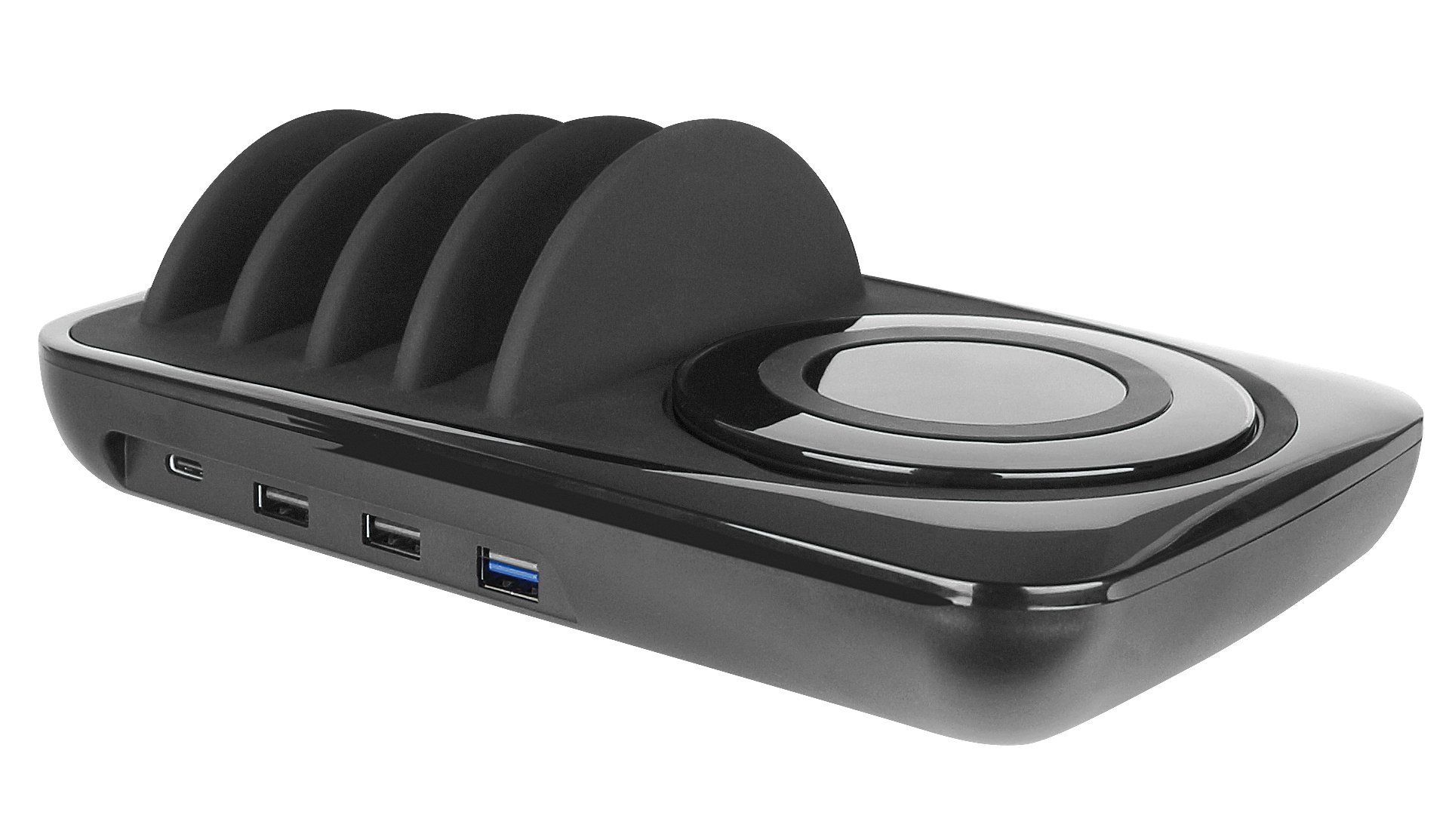 Docking Station USB 5 posti con Caricabatterie Wireless Removibile FONTASTIC - immagine 2