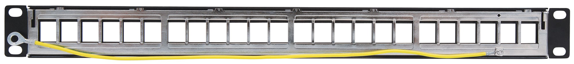 Pannello Patch Modulare Senza Frutti 24 Posti Nero INTELLINET - immagine 3