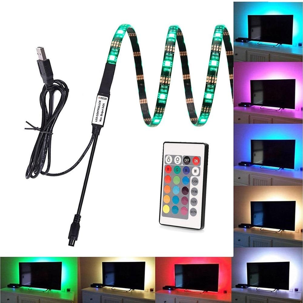 Striscia 30 LED RGB USB 2m per Retro-illuminazione TV TECHLY - immagine 3