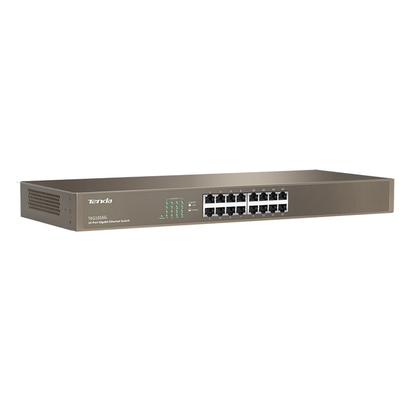 Switch Gigabit Ethernet 1000M a 16 porte, TEG1016GV8 TENDA - immagine 3