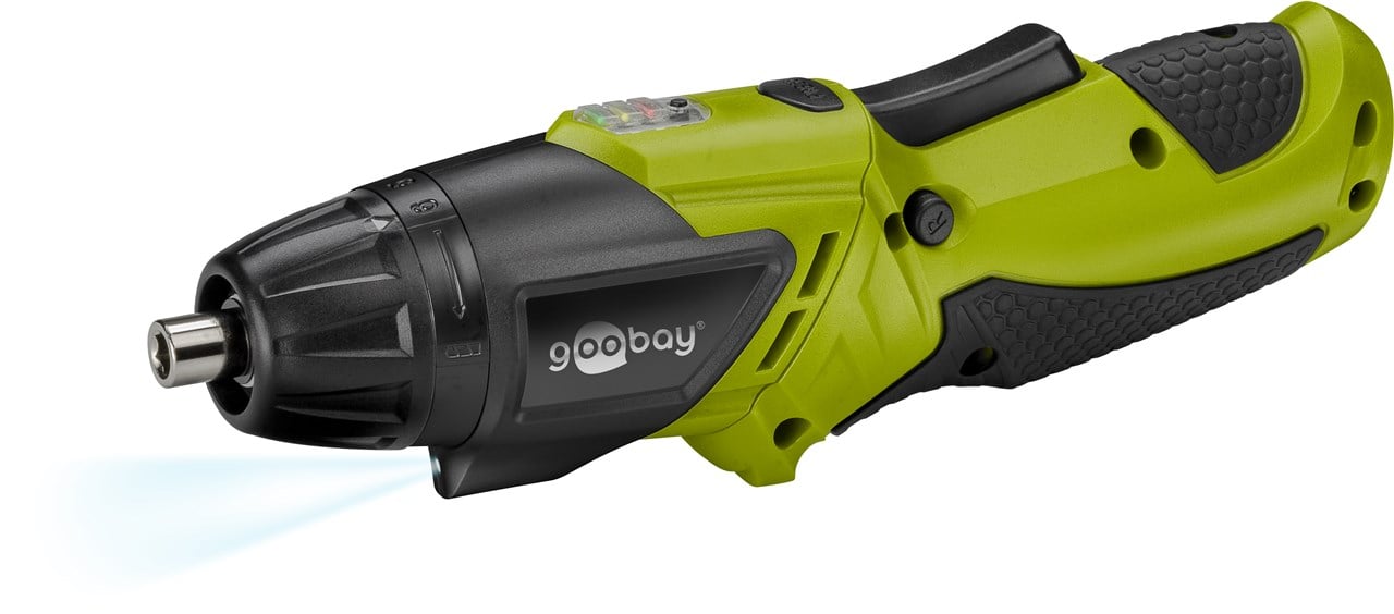 Trapano Professionale Avvitatore a Batteria 3,6V con Luce LED GOOBAY - immagine 3