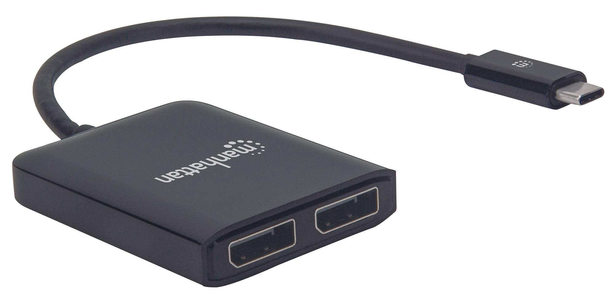 Adattatore Convertitore USB-C™ a 2x DisplayPort Hub MST MANHATTAN - immagine 2