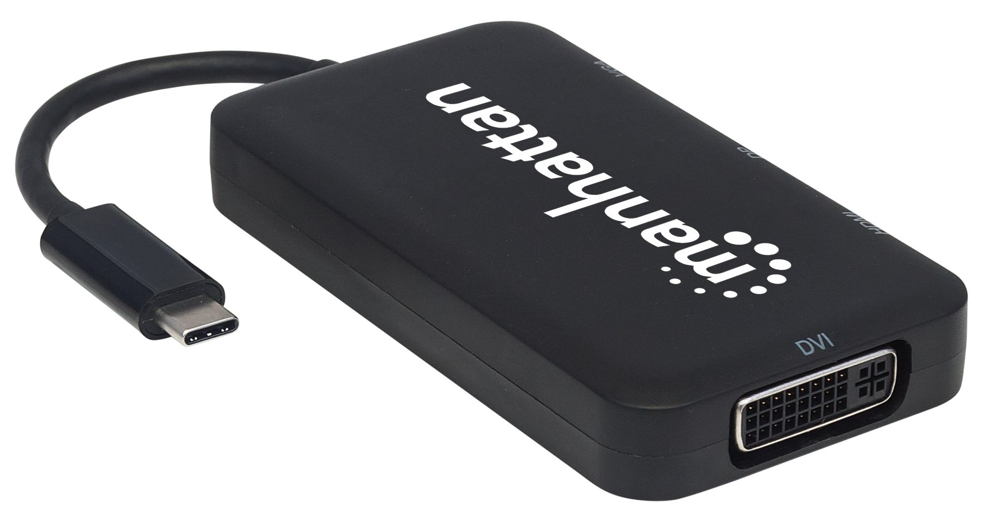 Adattatore Convertitore USB-C™ 4 in 1 a DP/HDMI/DVI/VGA Nero MANHATTAN - immagine 3