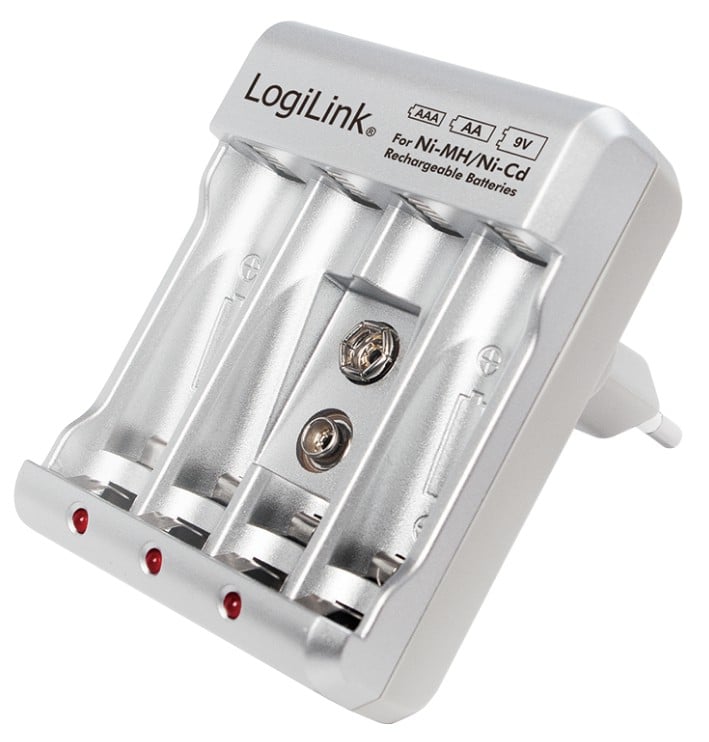 Caricabatterie per AA / AAA / 9V Ni-MH / Ni-Cd LOGILINK - immagine 2