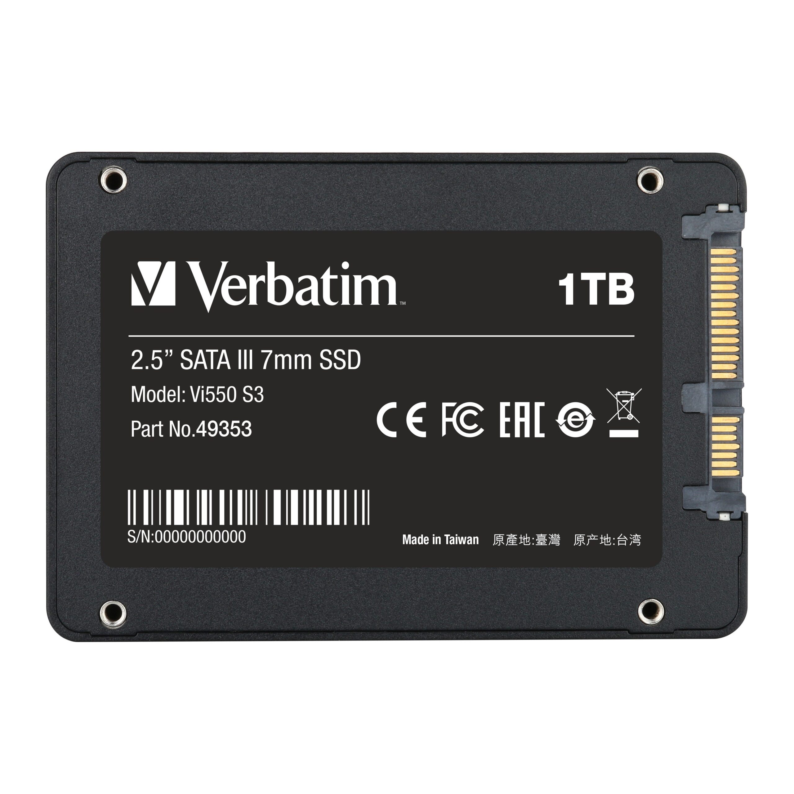 SSD Vi550 S3 2,5'' SATAIII 1TB VERBATIM - immagine 3