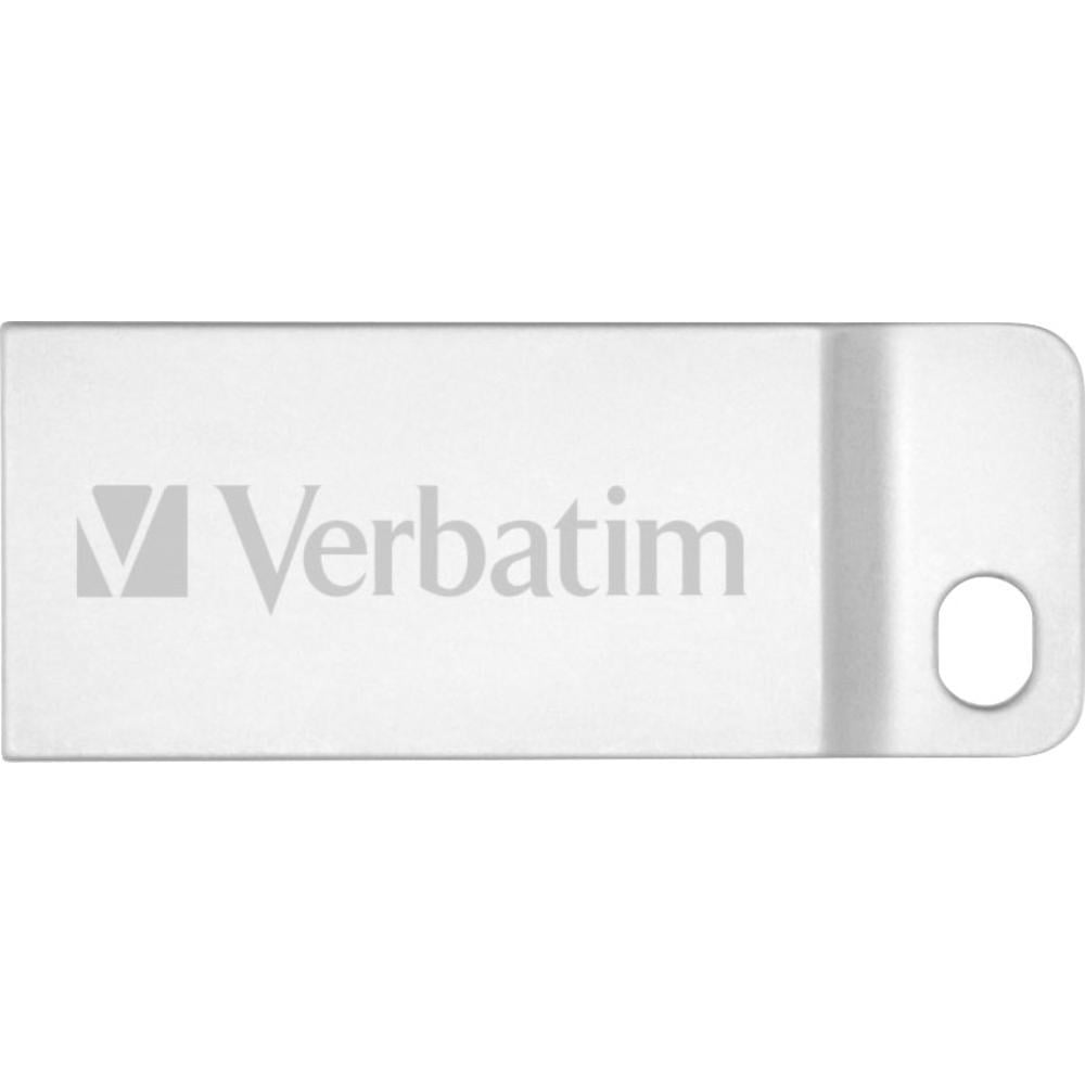 Mini Memoria USB Verbatim con Portachiavi 64GB Silver VERBATIM - immagine 3