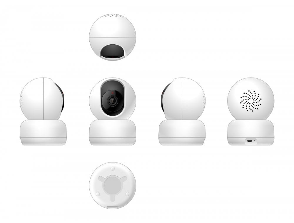 Telecamera WiFi Smart da interno PTZ HD 360°, R4040 WOOX - immagine 3