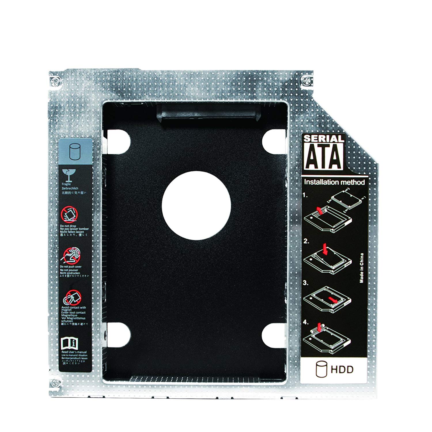 Adattatore SATA HDD Caddy per HDD/SSD da 9,5mm Nero LOGILINK - immagine 3