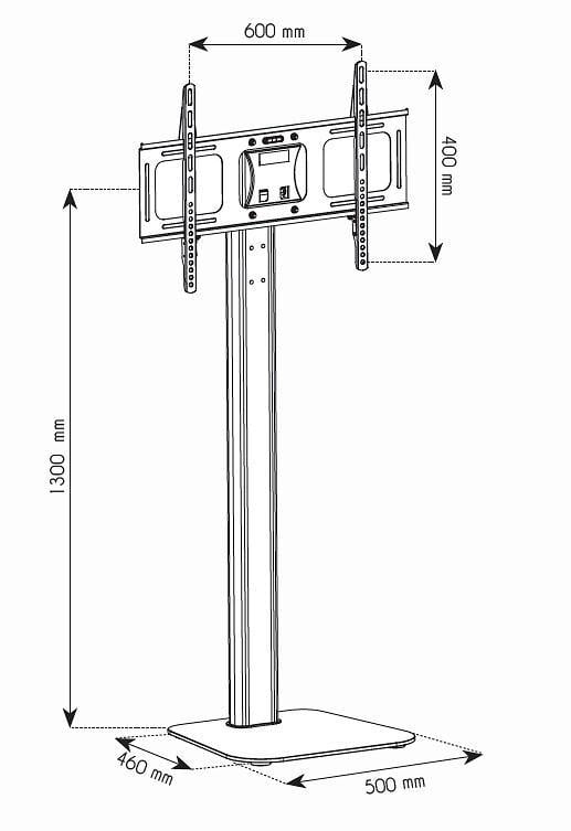 Supporto a Pavimento per TV LCD/LED/Plasma 32-70'' TECHLY - immagine 3
