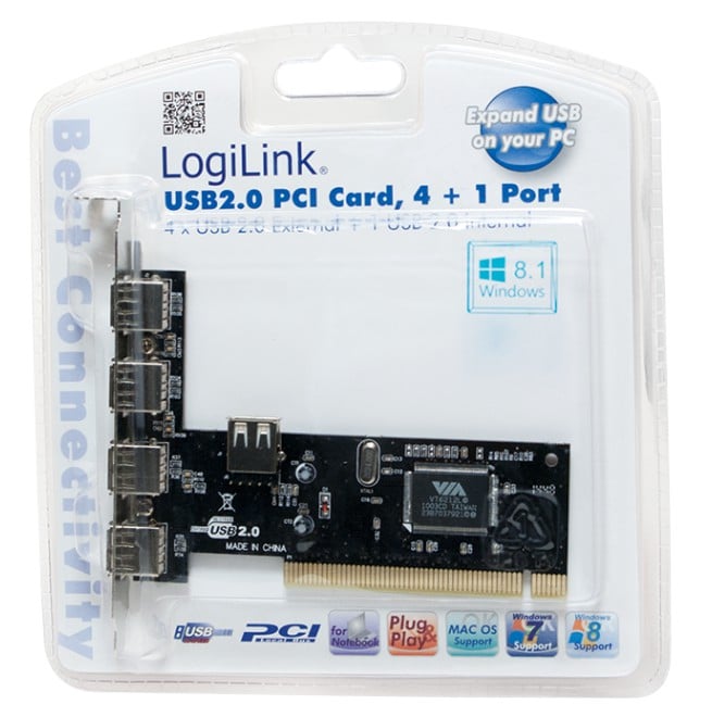 Scheda PCI 4+1 porte USB 2.0 LOGILINK - immagine 3