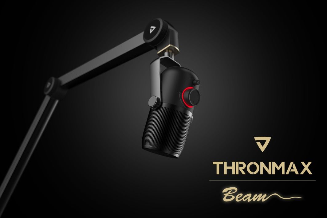 Supporto per Microfono Braccio USB Nero THRONMAX - immagine 2