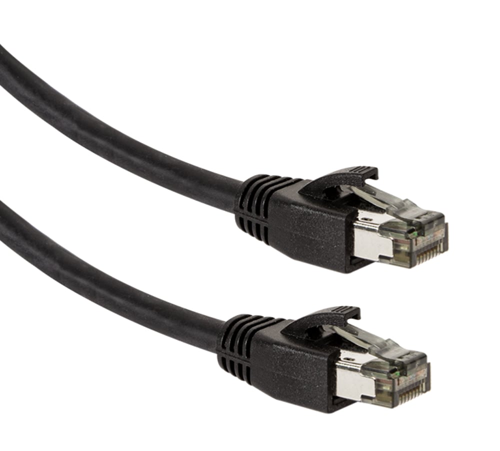 Cavo di Rete Patch in Rame Cat. 8.1 SFTP LSZH 0,5 m Nero LOGILINK - immagine 3