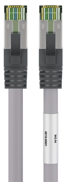 Cavo di rete Patch in rame Cat. 8.1 Grigio SFTP LSZH 2m GOOBAY - immagine 3