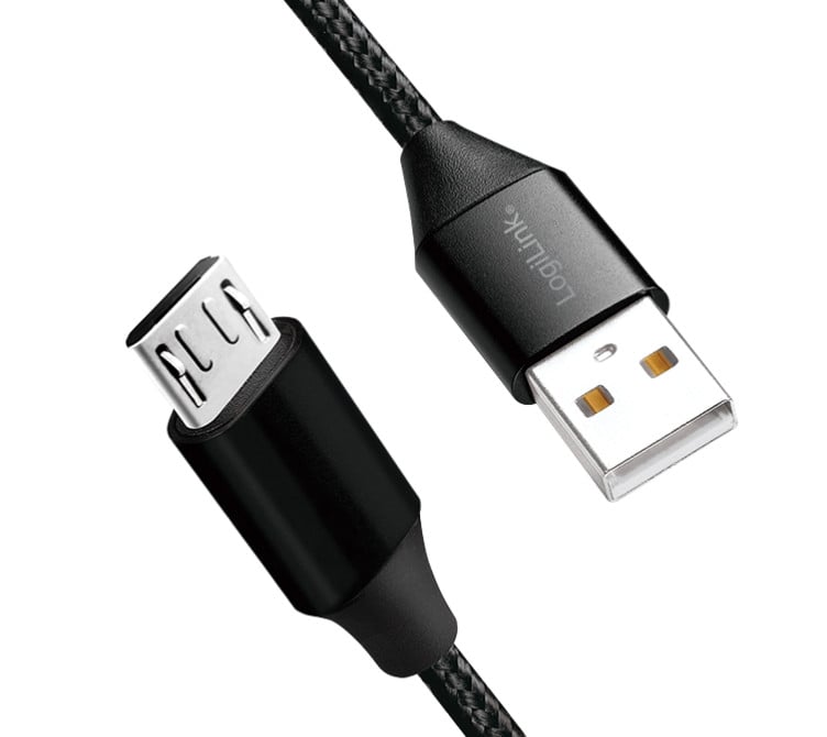Cavo USB Micro-B Maschio/USB-A Maschio 0,3 m Nero LOGILINK - immagine 2