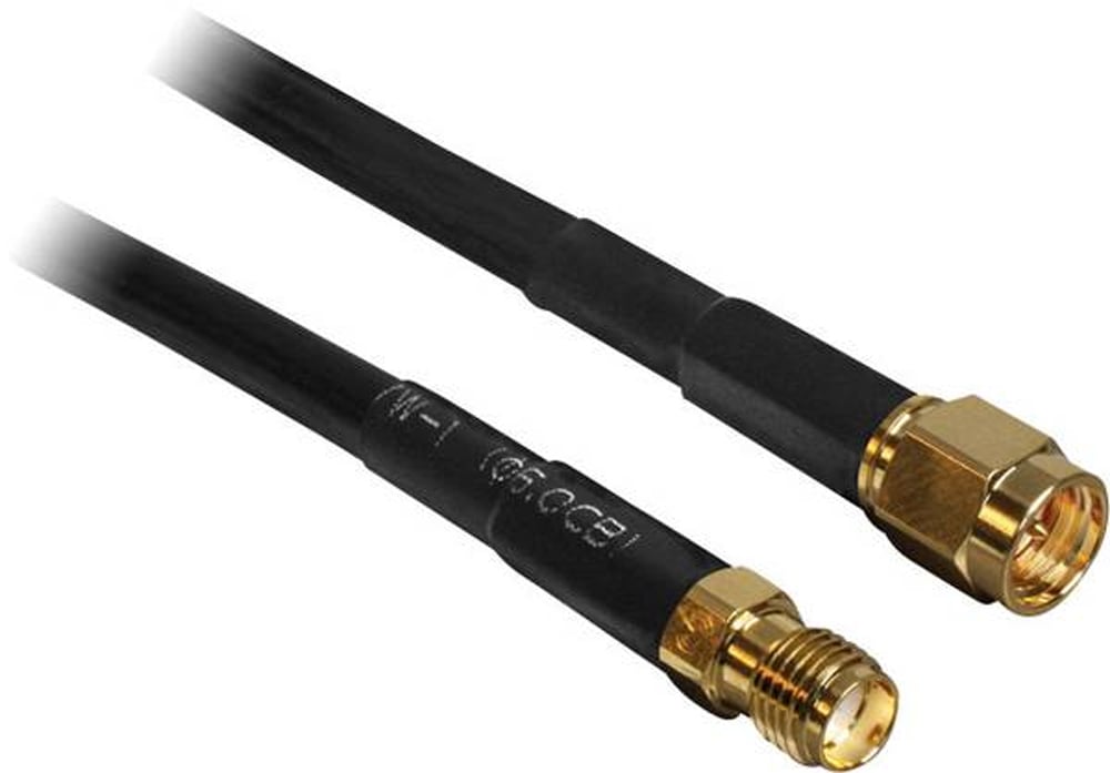 Cavo Antenna SMA M/F a Basse Perdite 10m Nero DELOCK - immagine 3