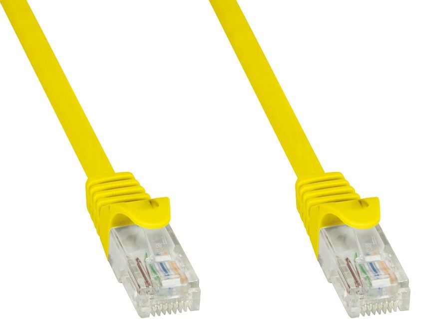 Cavo di Rete Patch in Rame Cat.6 Giallo UTP 0,3m TECHLY PROFESSIONAL - immagine 3