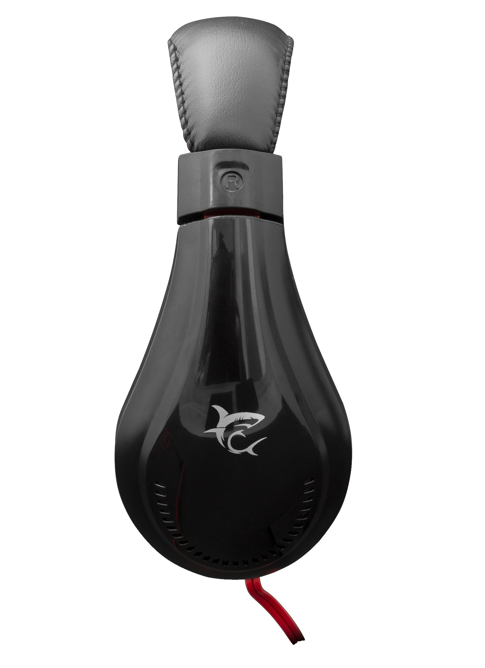 Cuffie Gaming con Microfono Serval Nero Rosso SERVAL WHITE SHARK - immagine 3