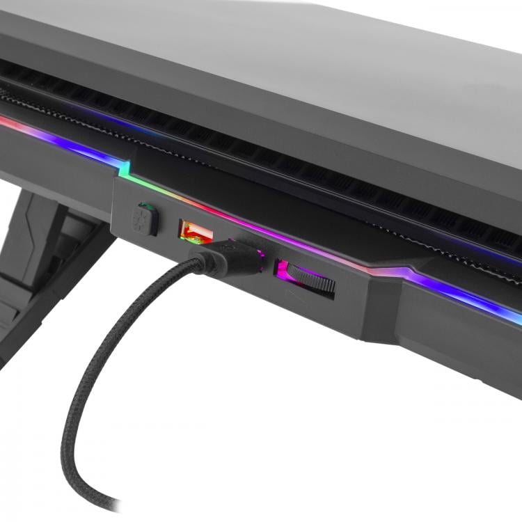 Supporto per Notebook fino a 17.3'' con Ventola per Sistema di Raffreddamento WHITE SHARK - immagine 3
