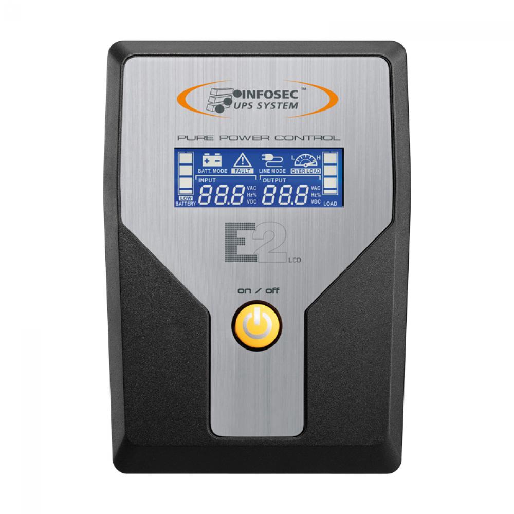 Gruppo di Continuità UPS E2 600VA LCD Line Interactive Onda Sinusoidale INFOSEC - immagine 3