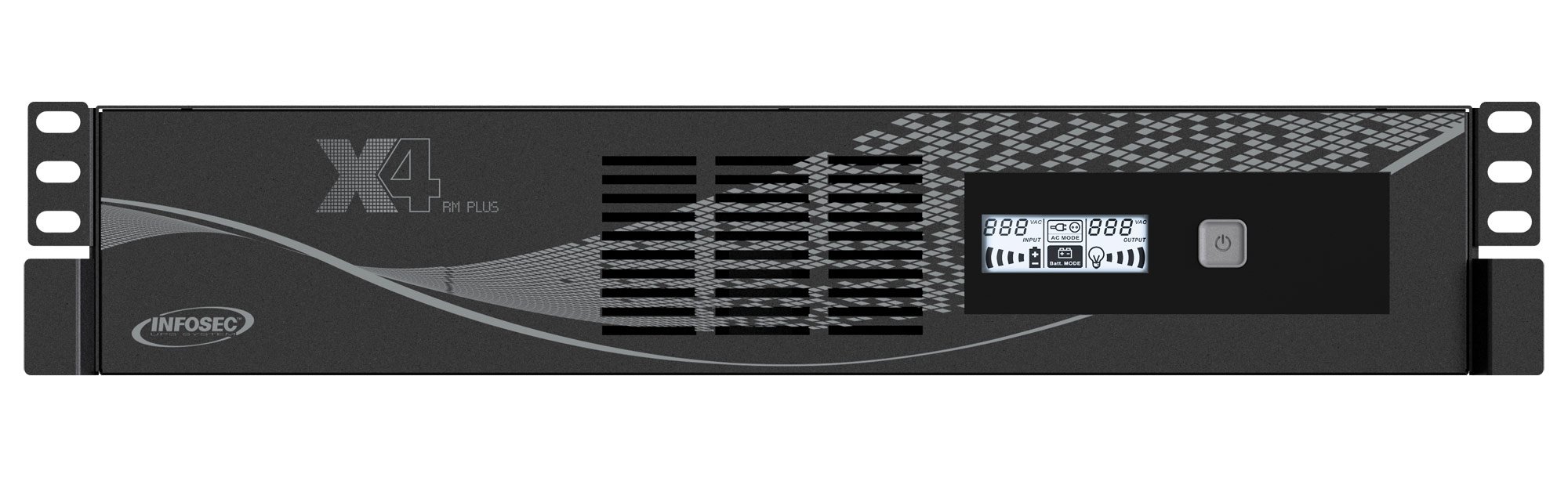 Gruppo di Continuità UPS X4 600VA Line Interactive a Rack Nero INFOSEC - immagine 3