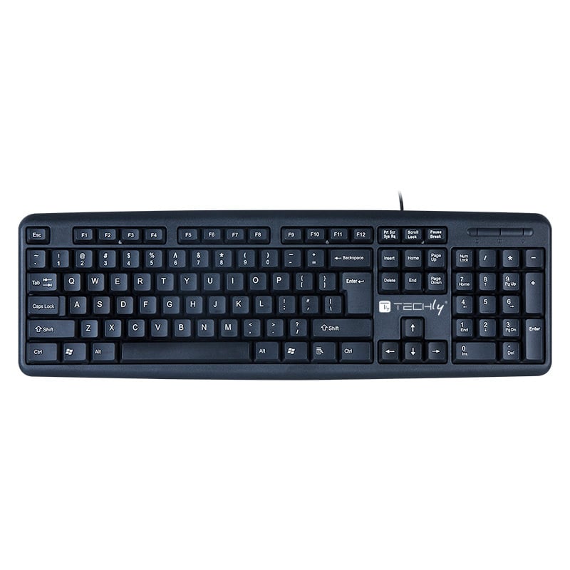 Kit tastiera e mouse standard wired USB 2.0 TECHLY - immagine 3
