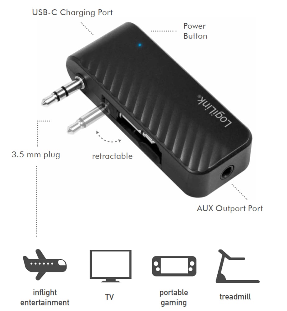Trasmettitore Audio Bluetooth V5.1 LOGILINK - immagine 2