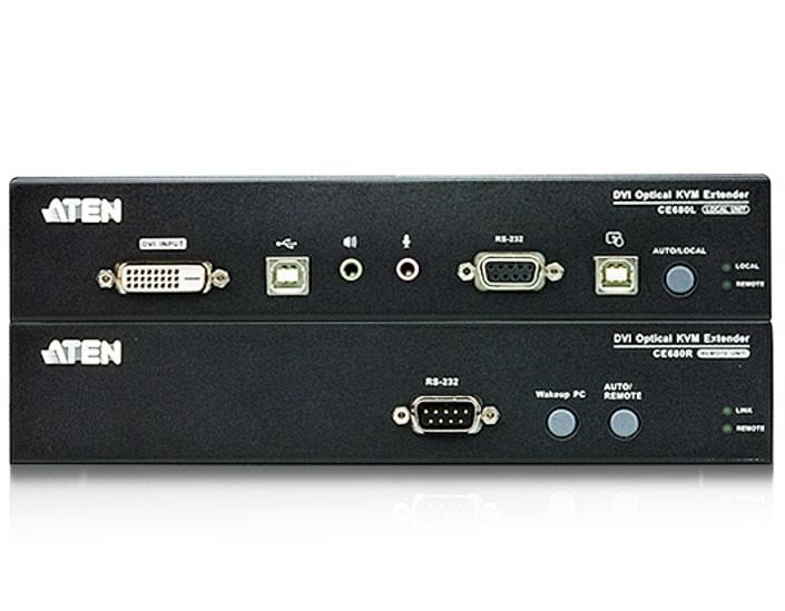Extender KVM USB DVI 1920x1200 fibra 20km CE690 ATEN - immagine 3