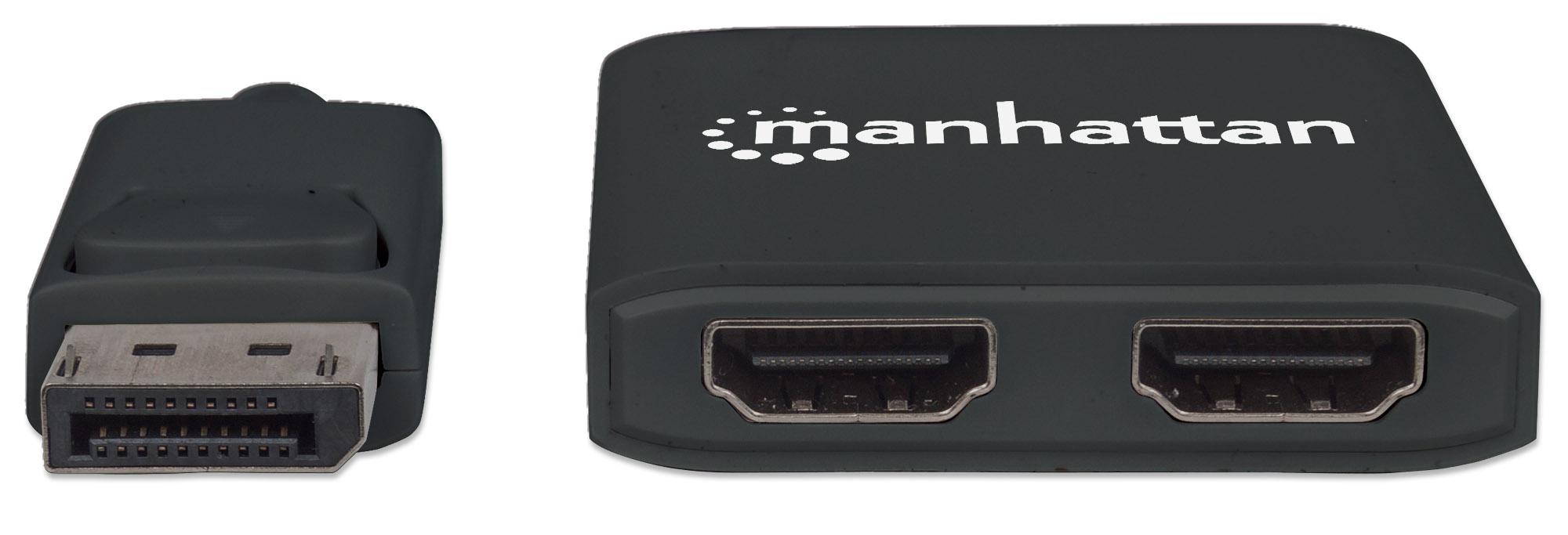 Splitter Hub DisplayPort a 2 porte HDMI con MST MANHATTAN - immagine 3