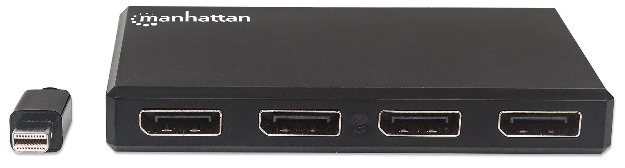 Splitter Hub Mini DisplayPort a 4 porte DisplayPort con MST MANHATTAN - immagine 3
