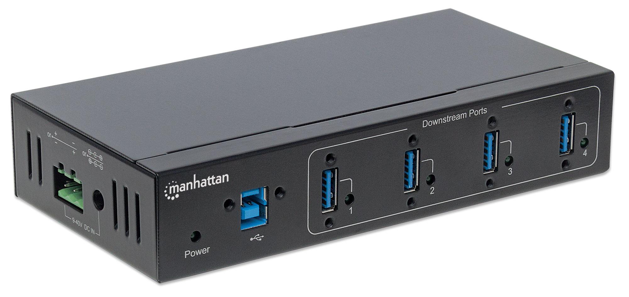 Hub Industriale USB 3.0 4 Porte MANHATTAN - immagine 3