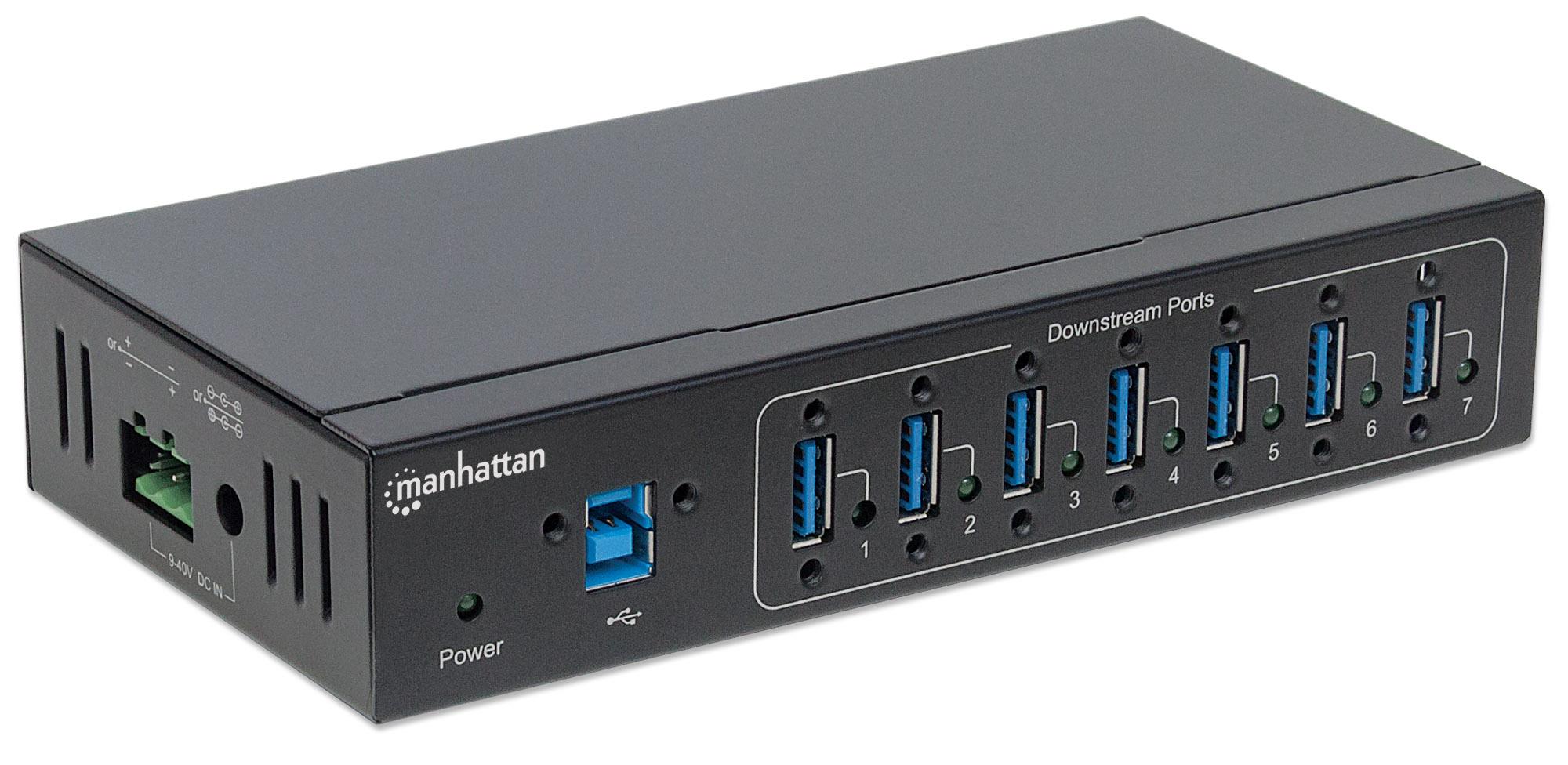 Hub Industriale USB 3.0 7 Porte MANHATTAN - immagine 3
