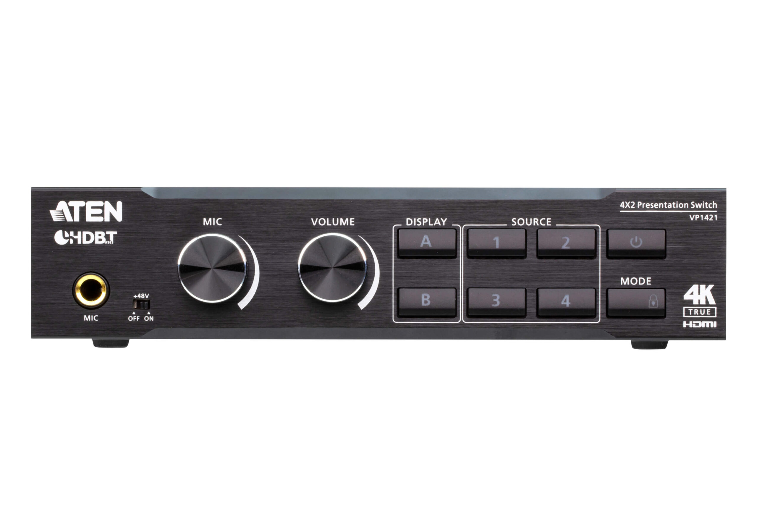 Switch matrix per presentazioni 4 x 2 True 4K con scalatura, DSP, e HDBaseT-Lite, VP1421 ATEN - immagine 3