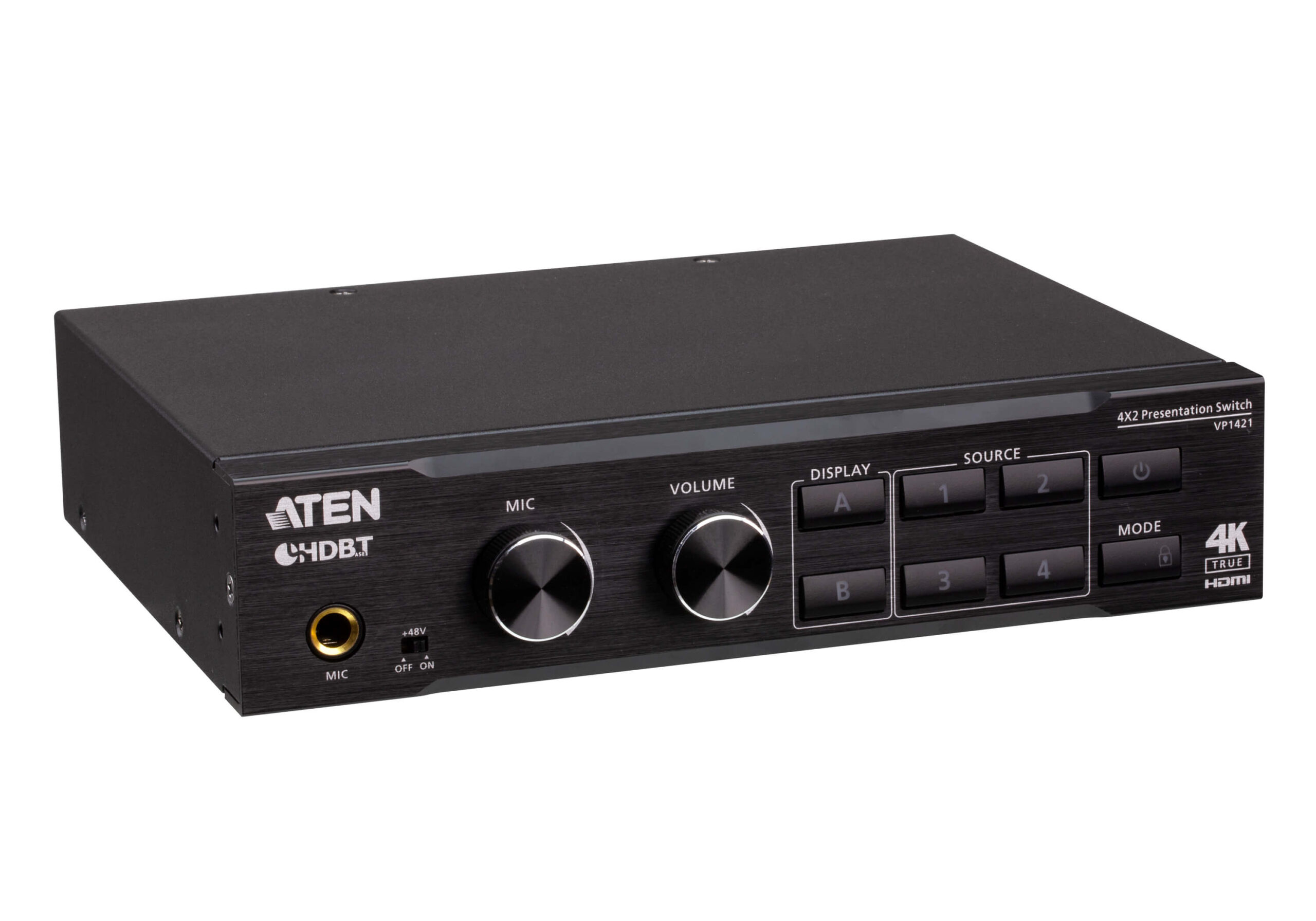 Switch matrix per presentazioni 4 x 2 True 4K con scalatura, DSP, e HDBaseT-Lite, VP1421 ATEN - immagine 4