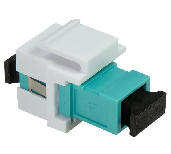 Giunto Fibra LWL SC per Installazione Keystone Verde Acqua e Bianco LOGILINK - immagine 3