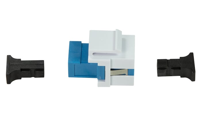Giunto Fibra SC Simplex per Installazione Keystone Blu e Bianco LOGILINK - immagine 3